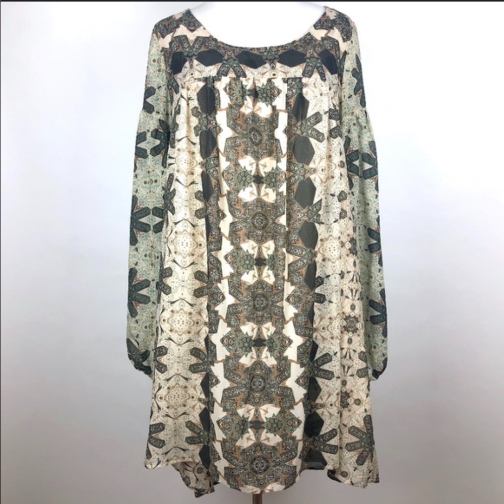 FREE PEOPLE KALEIDOSCOPE PEASANT DRESS